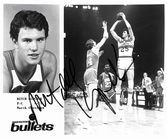 Mitch Kupchak Bullets Vintage Team Issued Signed/Auto 8x10 Photo 189104