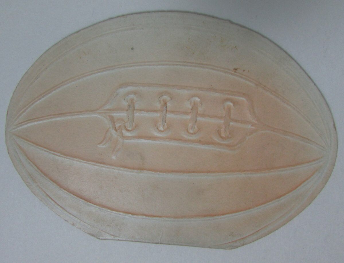 Early 1900's Football Shaped Poem Card 148880