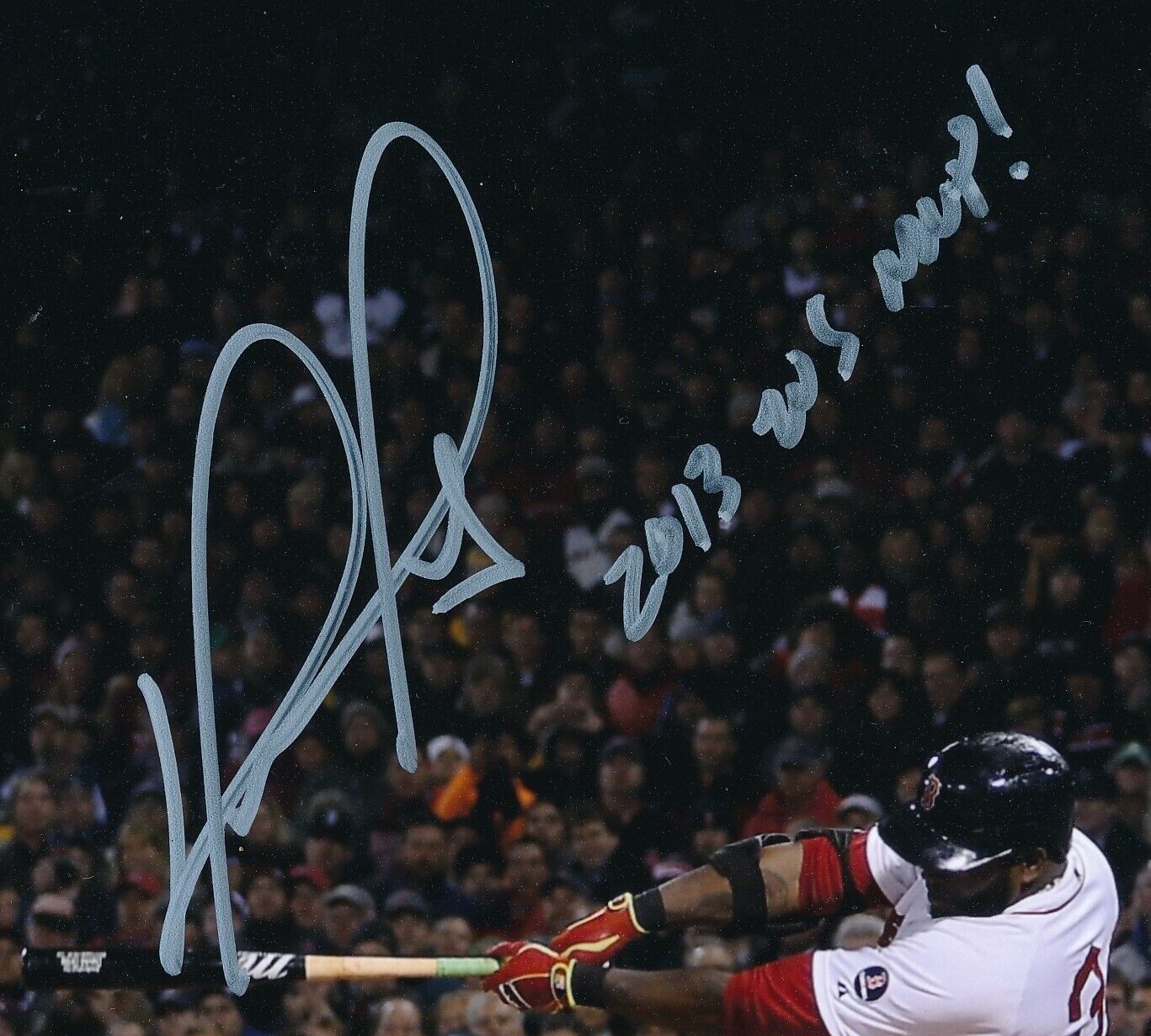 David Ortiz HOF Autographed/Inscribed 8x10 Photo 2013 WS MVP Red Sox Fanatics