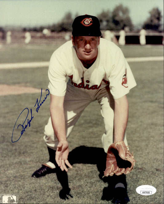 Ralph Kiner HOF Signed/Autographed 8x10 Photo Cleveland Indians JSA 191355