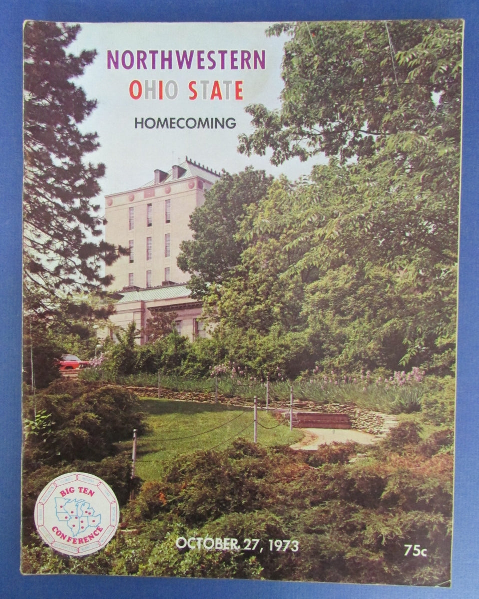 1973 Northwestern vs Ohio State Homecoming Program Griffin Heisman124113