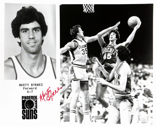 Marty Byrnes Suns Vintage Team Issued Signed/Auto 8x10 Photo 189087