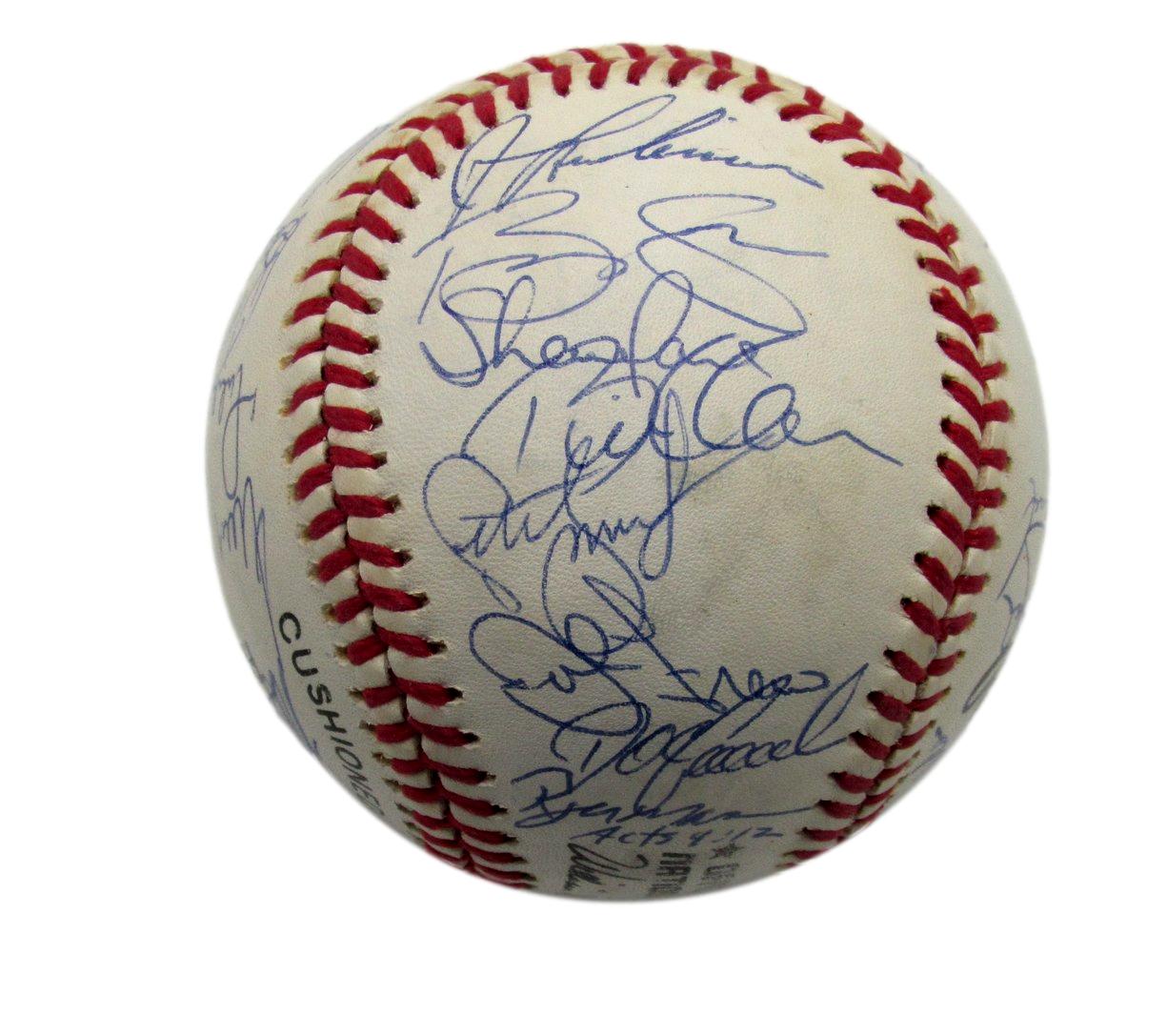 1994 Mets Team Signed by 32 Players ONL Baseball Saberhagen Green 187268