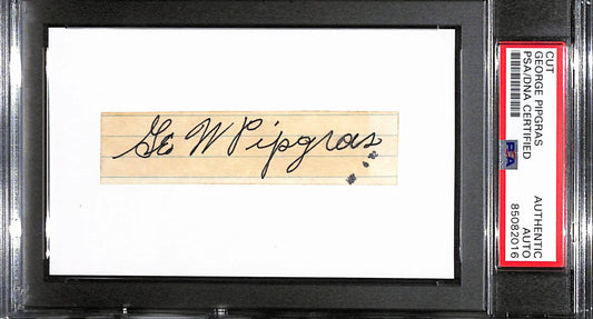 George Pipgras Autographed 3x5 Cut/Index Card New York Yankees PSA/DNA 184805