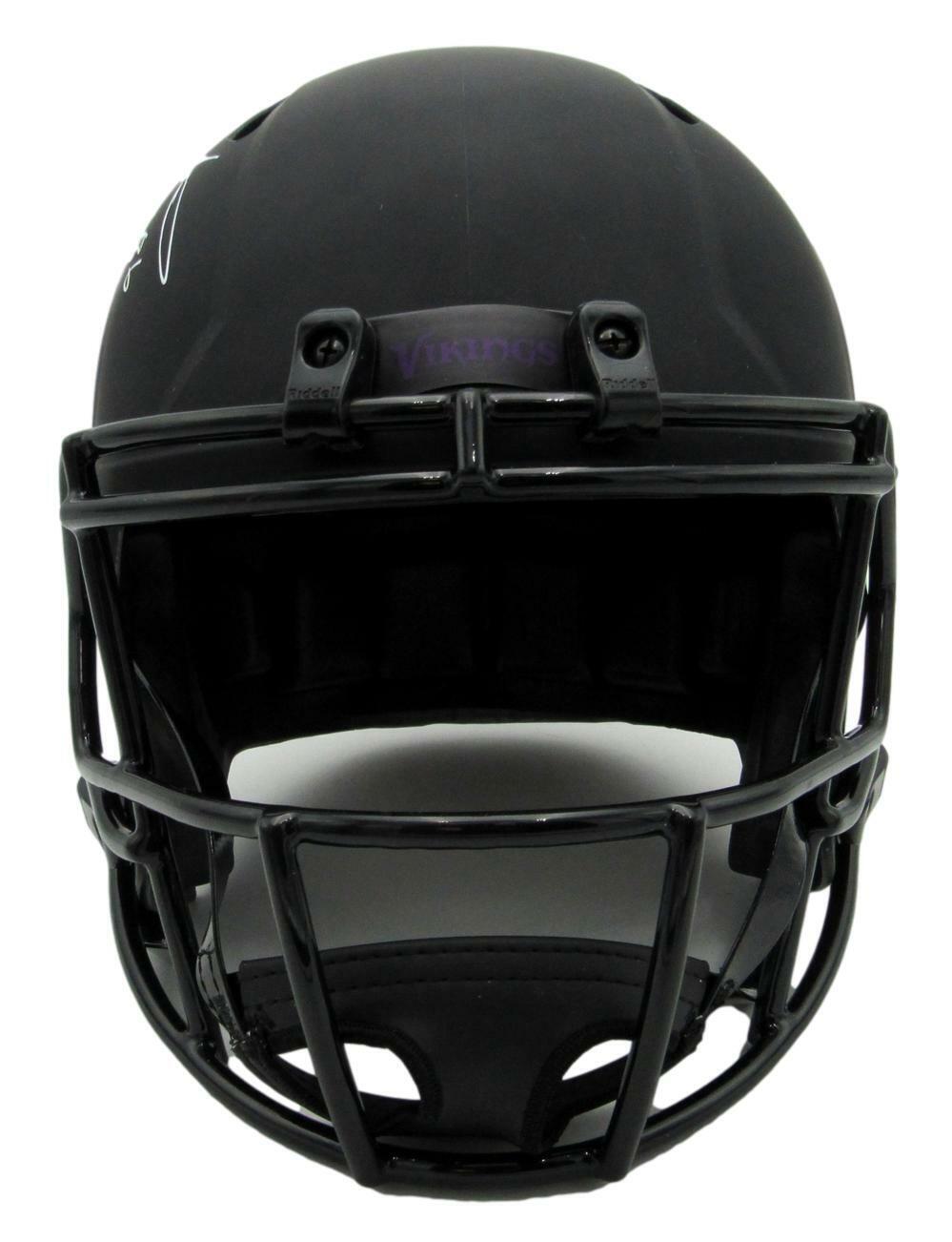 Fran Tarkenton Signed Vikings HOF Full Size Eclipse Replica Helmet JSA 159051