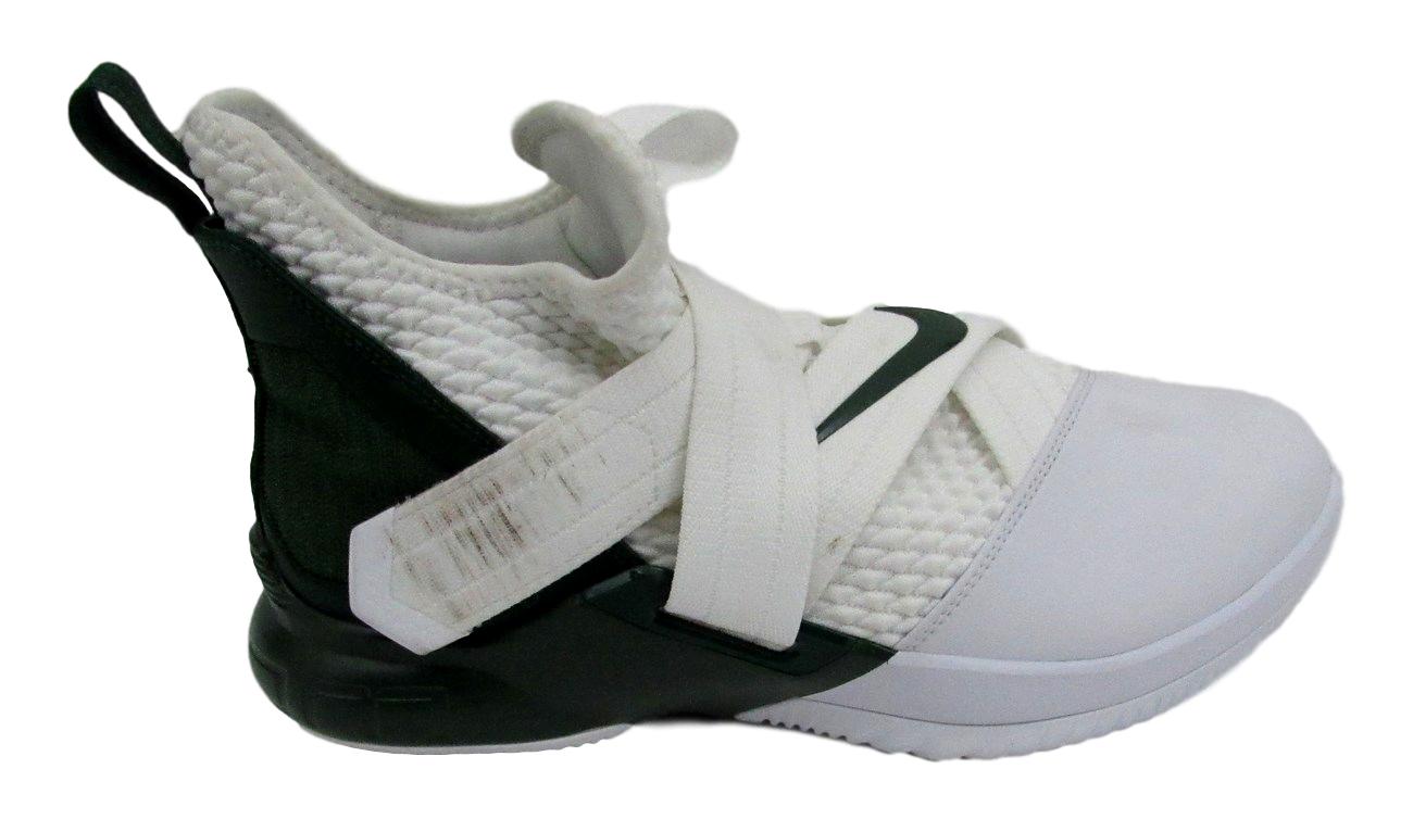 Men's Nike Lebron XII White Green Basketball Shoes AT3872-117 147342