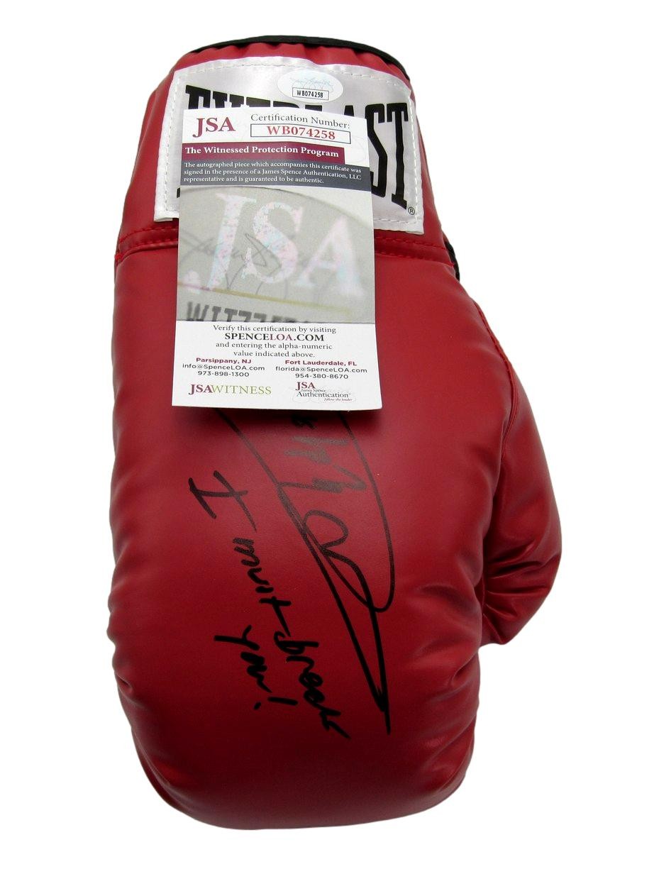 Dolph Lundgren Autographed/Inscr Right Boxing Glove "Balboa vs Drago" JSA 184774