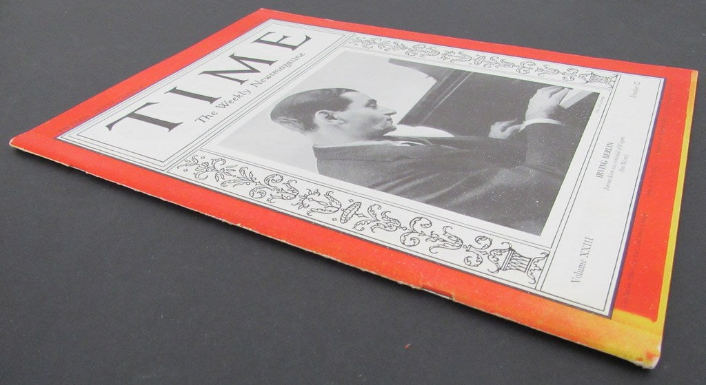 Time Magazine Vol XXIII No 22 May 28, 1934 Irving Berlin 183270