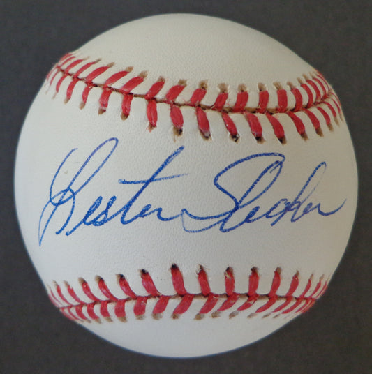 Lester Straker Autographed Official League Baseball Minnesota Twins 155677