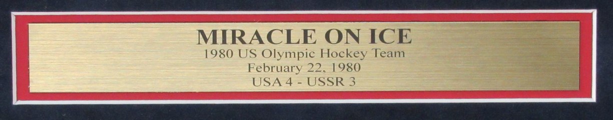 1980 Miracle on Ice Team Signed(18 Signatures) 16x20 Photo Framed Beckett 193033