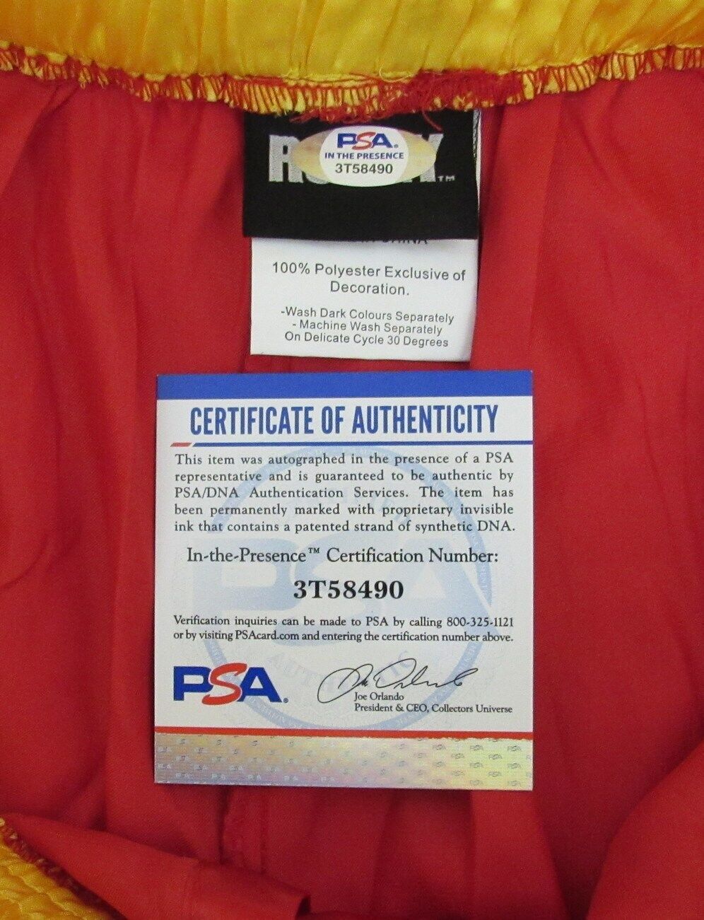 Dolph Lundgren Autographed Ivan Drago Rocky IV Boxing Trunks PSA/DNA 179996