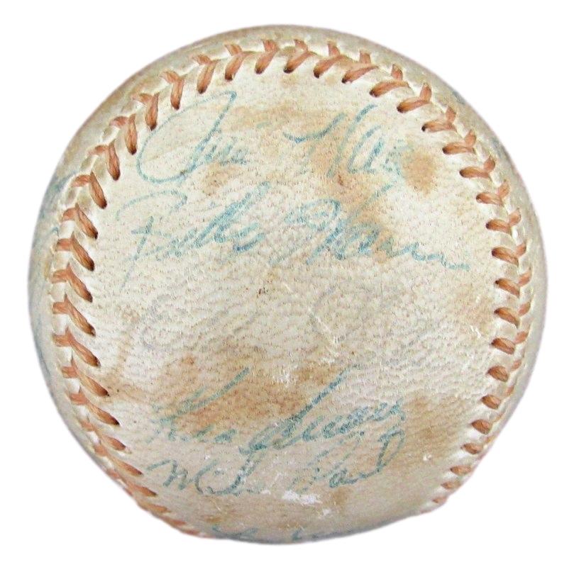 1968 Cleveland Indians Team Autographed (21 Signatures) Baseball 181045