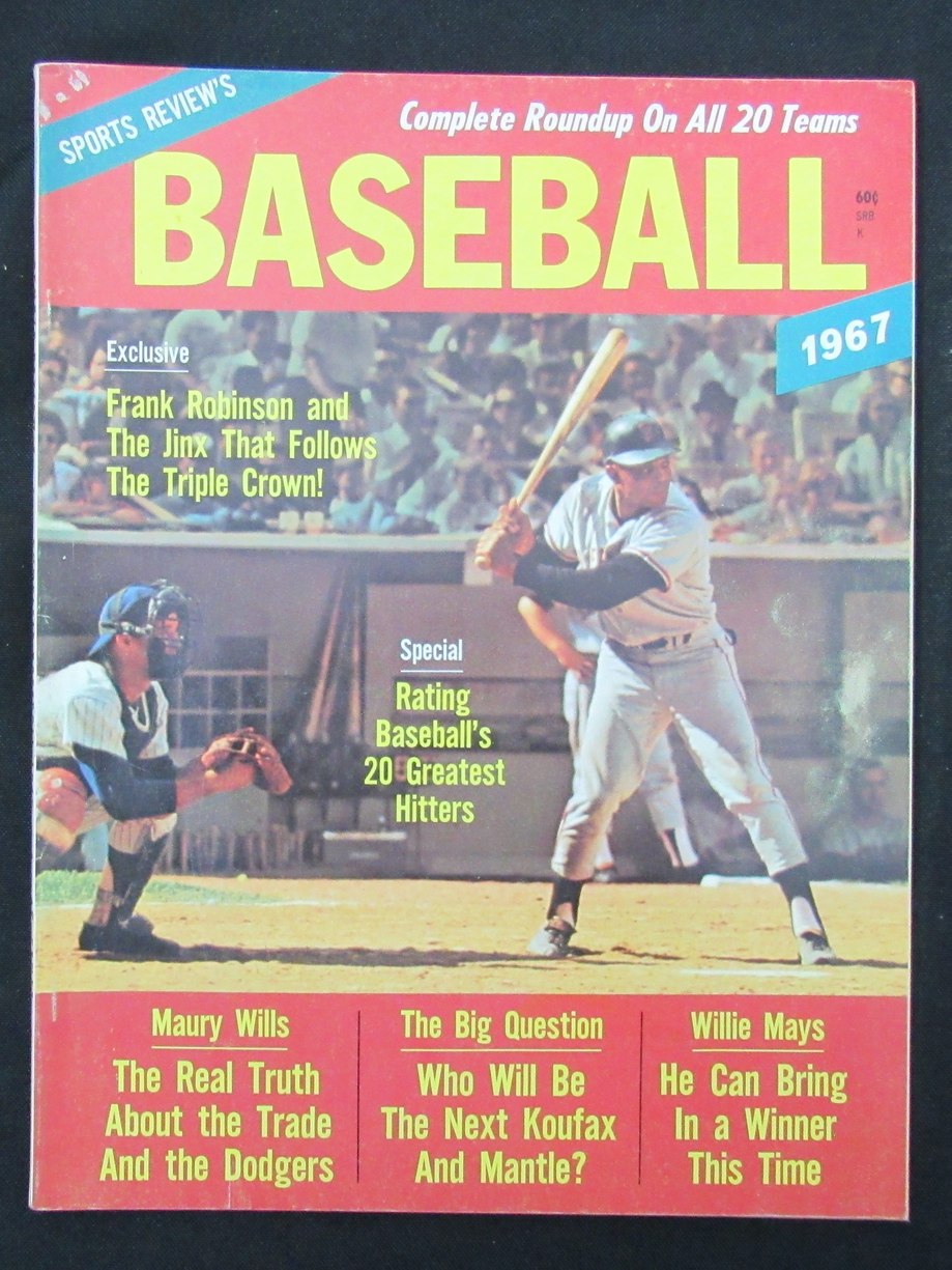 1967 Sports Review Baseball Magazine Frank Robinson Orioles HOF Cover 185566