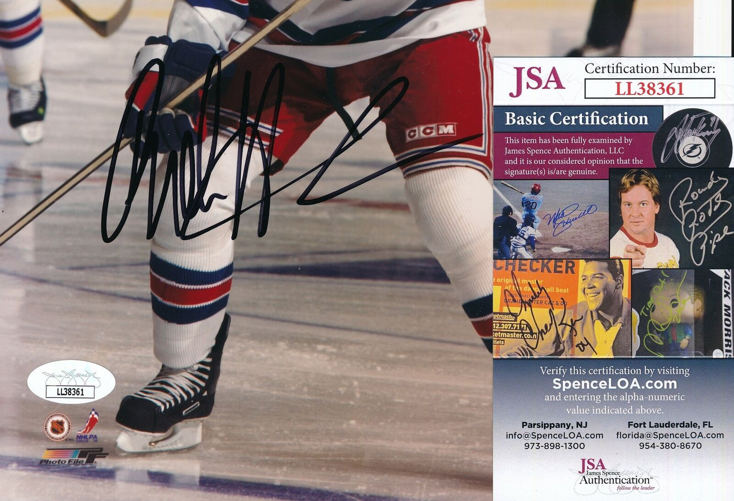 Bobby Holik New York Rangers Signed/Autographed 8x10 Photo JSA 157638
