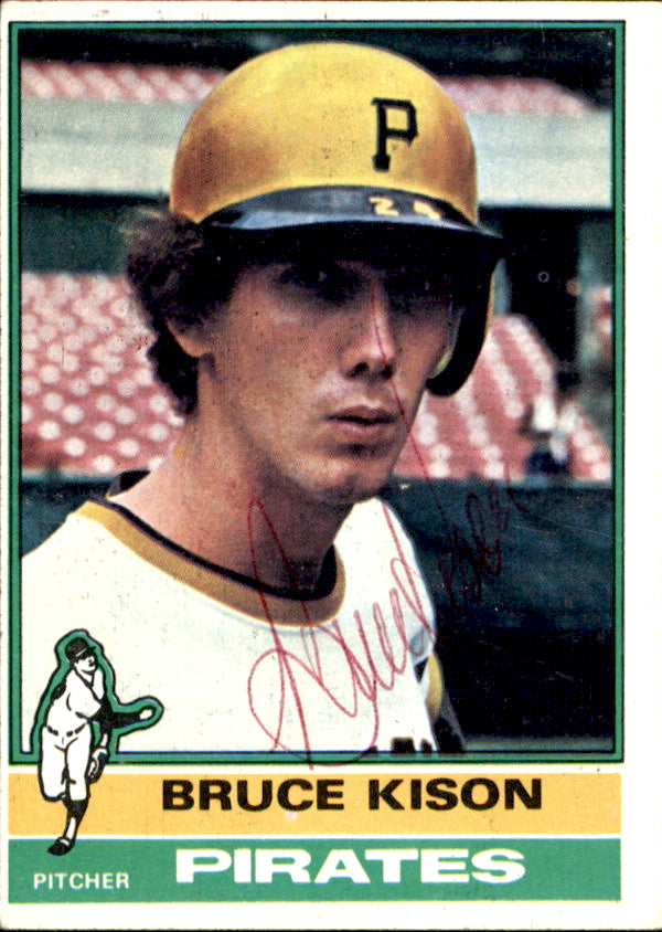 Bruce Kison Autographed 1976 TOPPS Card #161 Pittsburgh Pirates 183473