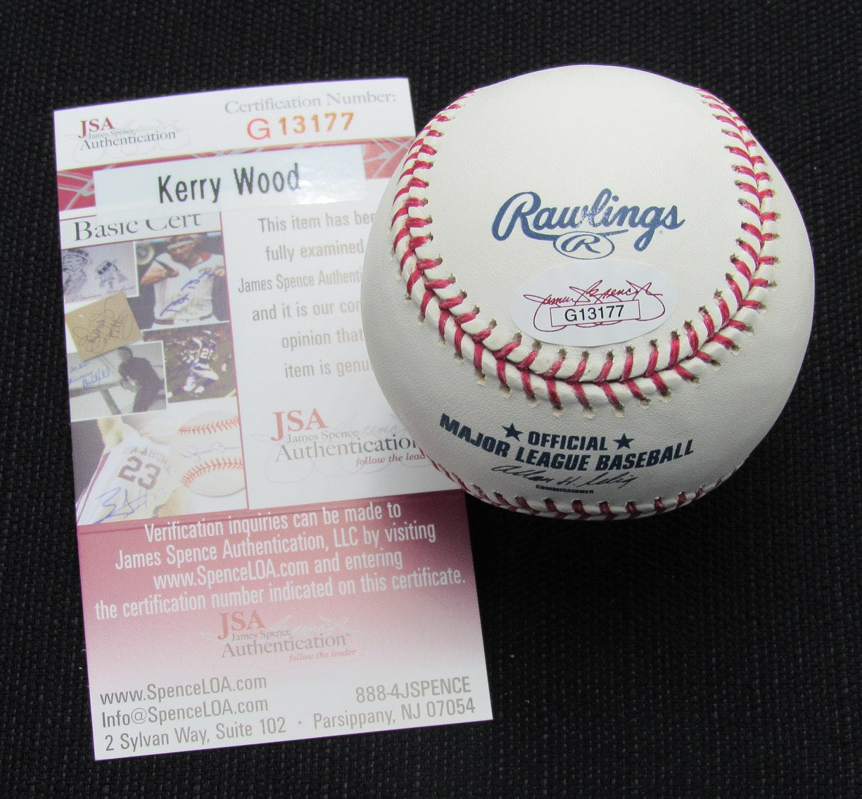 Kerry Wood Signed/Auto Yankees 100th OML Baseball JSA 186925