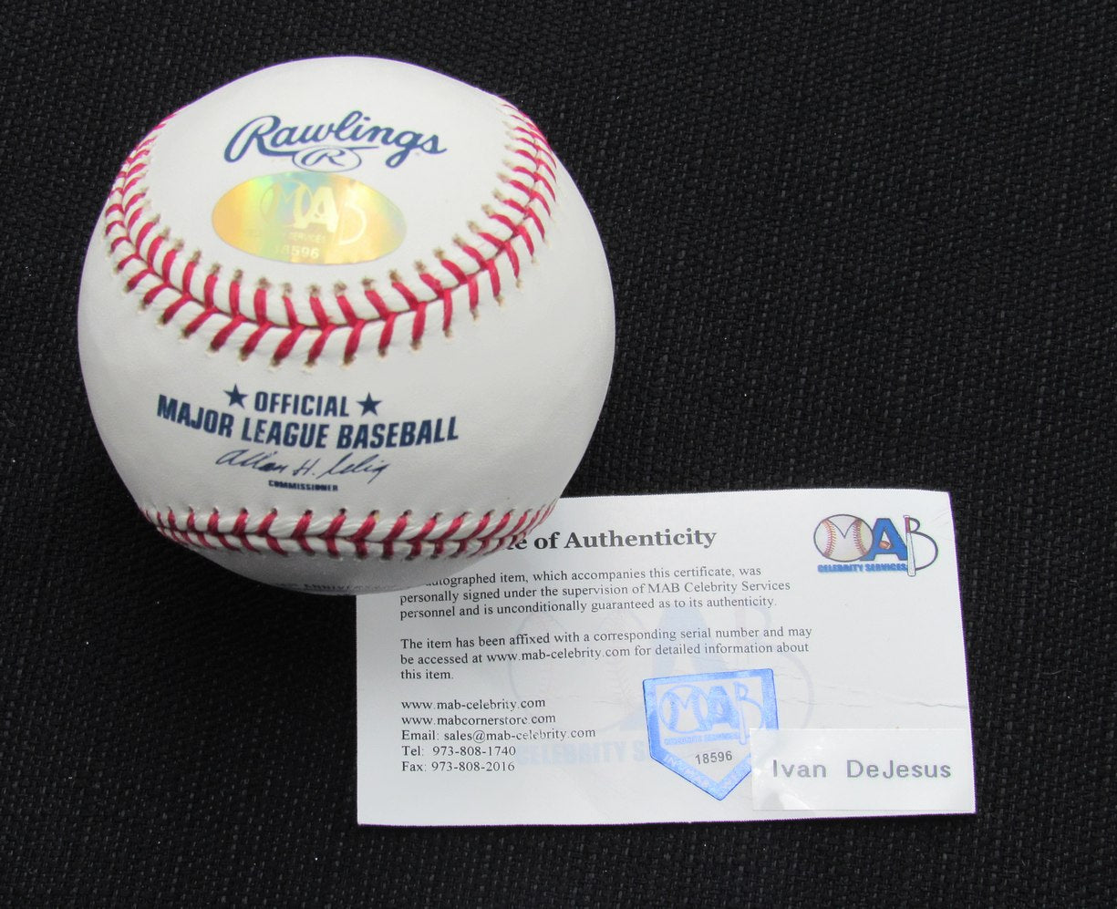 Ivan DeJesus Signed/Auto Yankees 100th OML Baseball MAB 187012