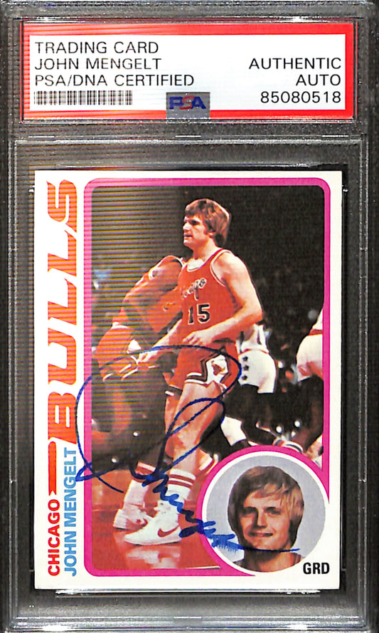 John Mengelt Signed/Auto 1978 Topps Card #53 Chicago Bulls PSA/DNA 185429