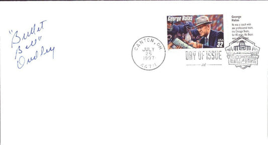 Bullet Bill Dudley Signed 1997 FDC First Day Cover Chicago Bears 151481
