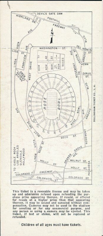 1966 Rose Bowl Unused Full Ticket UCLA Bruins vs Michigan State Spartans 142724