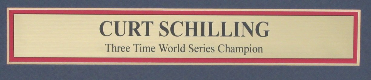 Curt Schilling Boston Red Sox Autographed Photo Collage Framed JSA 189611