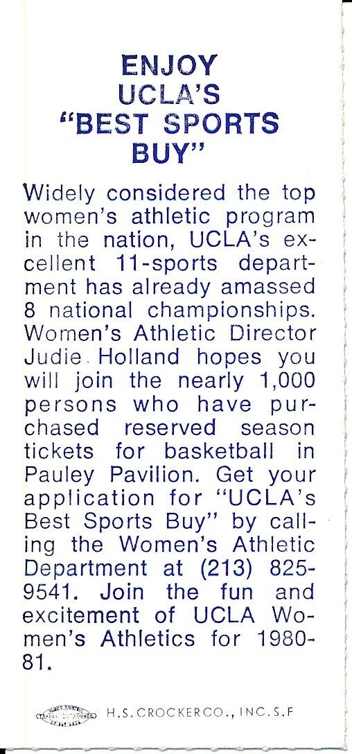 1980 UCLA Bruins vs. University of Wisconsin Football Game Ticket Stub 148651