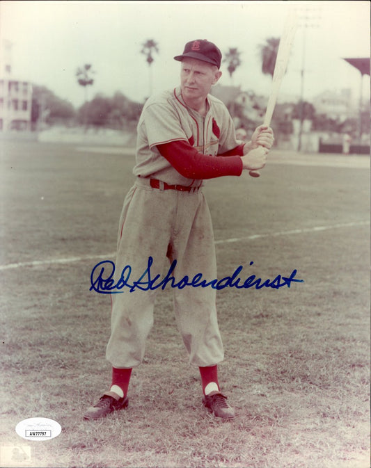 Red Schoendienst HOF Signed/Auto 8x10 Photo St. Louis Cardinals JSA 191141