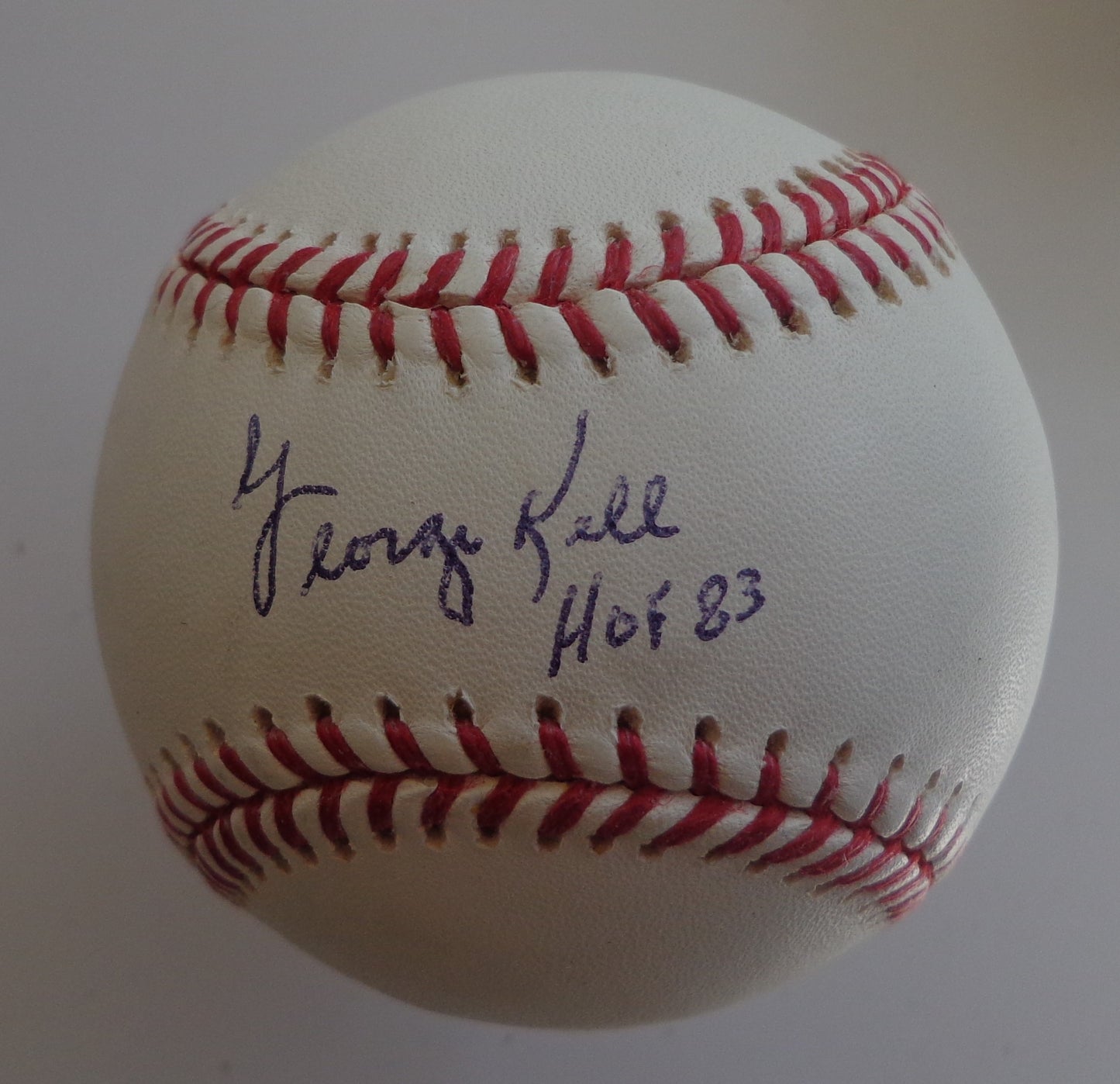 George Kell HOF Signed/Inscribed OAL Baseball Detroit Tigers JSA 191809