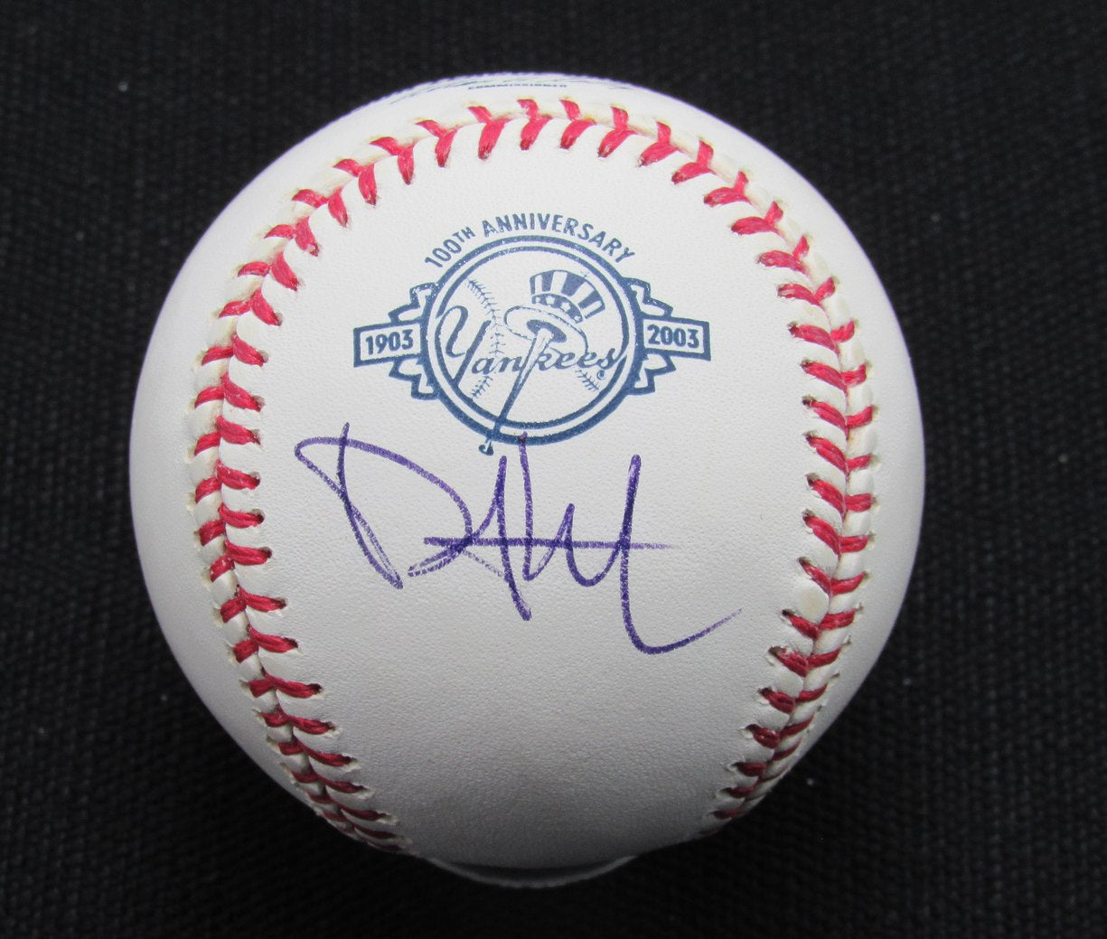 Philip Hughes Signed/Auto Yankees 100th OML Baseball PSA/DNA 186981