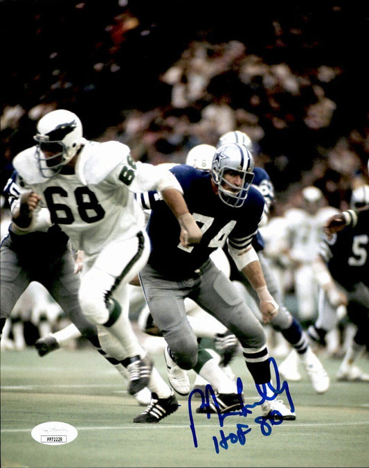 Bob Lilly Dallas Cowboys  HOF Signed/Inscribed 8x10 Photo JSA 161818