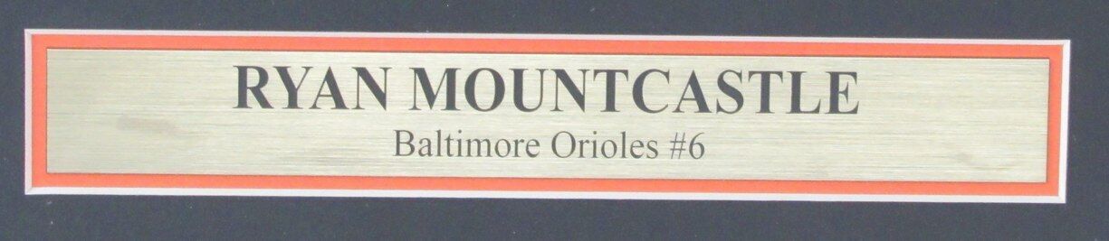 Ryan Mountcastle Autographed 11x14 Photo Orioles Framed Beckett 180810