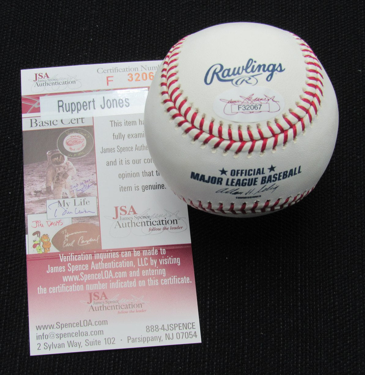 Ruppert Jones Signed/Auto Yankees 100th OML Baseball JSA 186619