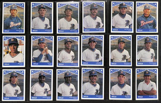 1983 TCMA Baseball Durham Bulls Complete Team Set (29/29) Cards 189380