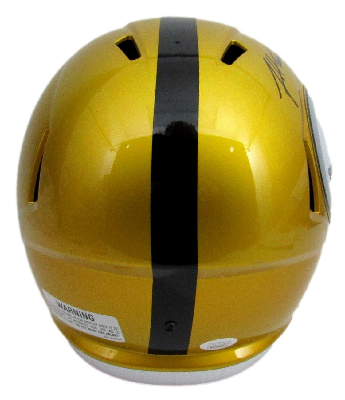 James Harrison Steelers Signed Full Size Flash Replica FB Helmet JSA 165647
