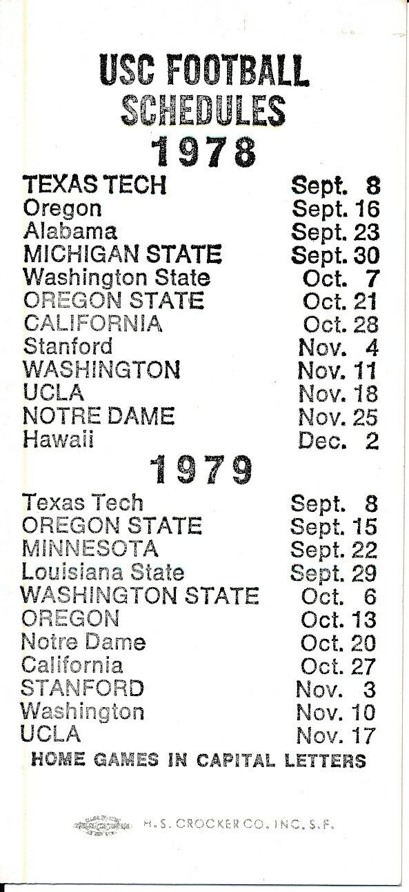 1977 USC Trojans vs. UCLA Football Game Ticket Stub 148548