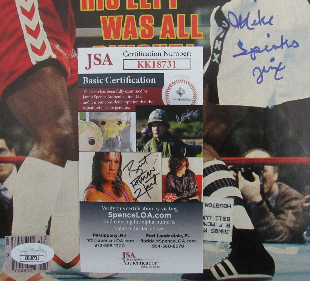 Michael Spinks Champ Signed/Autographed 1983 Sports Illustrated JSA 156361