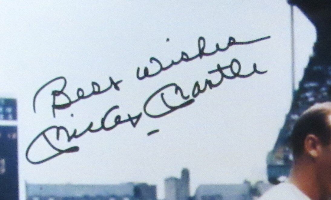 Mickey Mantle MM Day Stadium 1965 Yankees Signed 11x14 Photo Beckett 165860