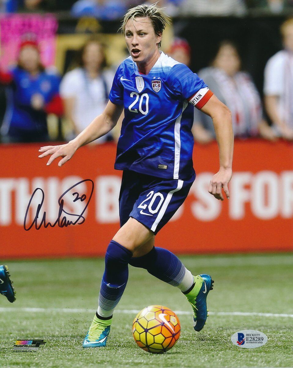 Abby Wambach Team USA Women's Soccer Signed 8x10 Color Photo BAS 137507
