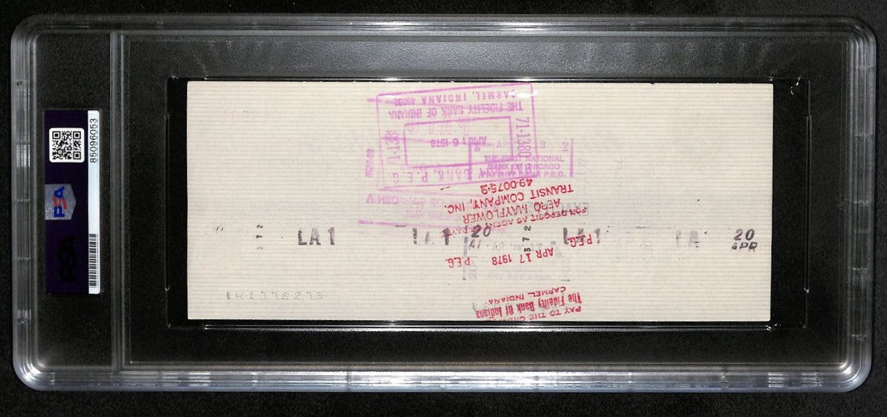 AL Davis Signed/Autographed 1978 Oakland Raiders Check JSA