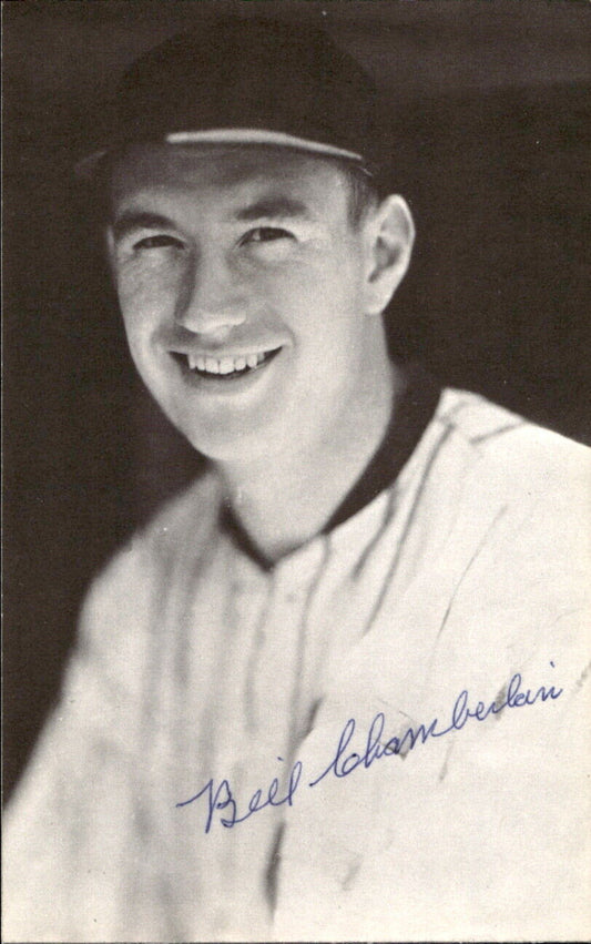 Bill Chamberlain White Sox d. 1994 Signed/Auto 3x5  Photo 178121