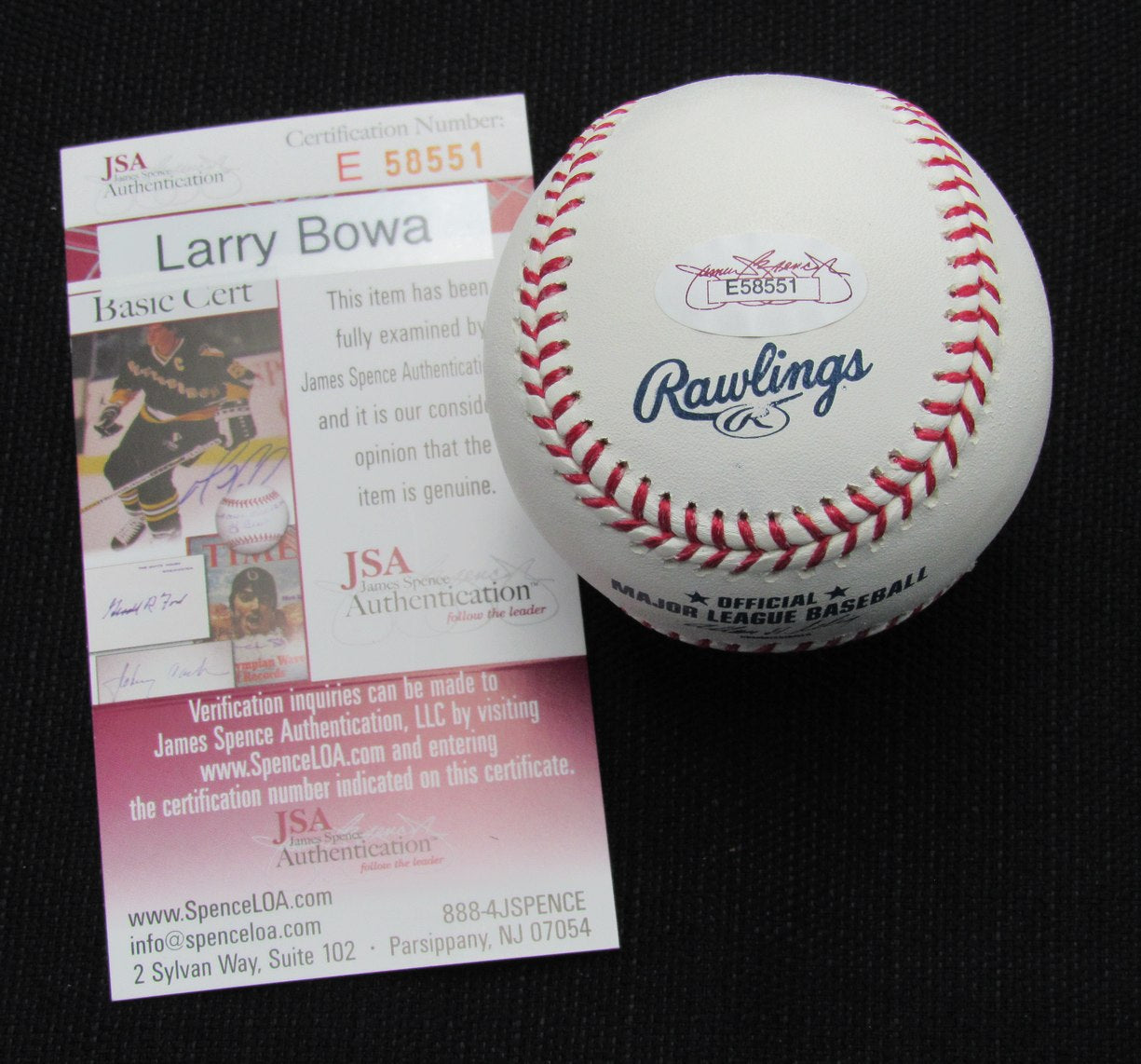 Larry Bowa Signed/Auto Yankees 100th OML Baseball JSA 186795