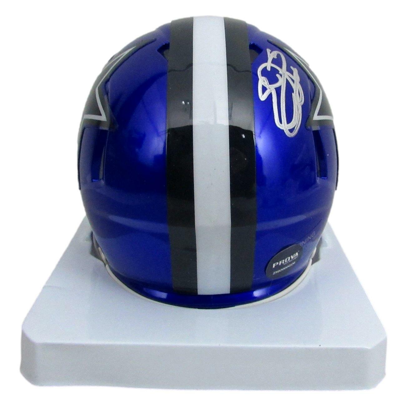Emmitt Smith Autographed Mini Helmet Flash HOF Cowboys PROVA