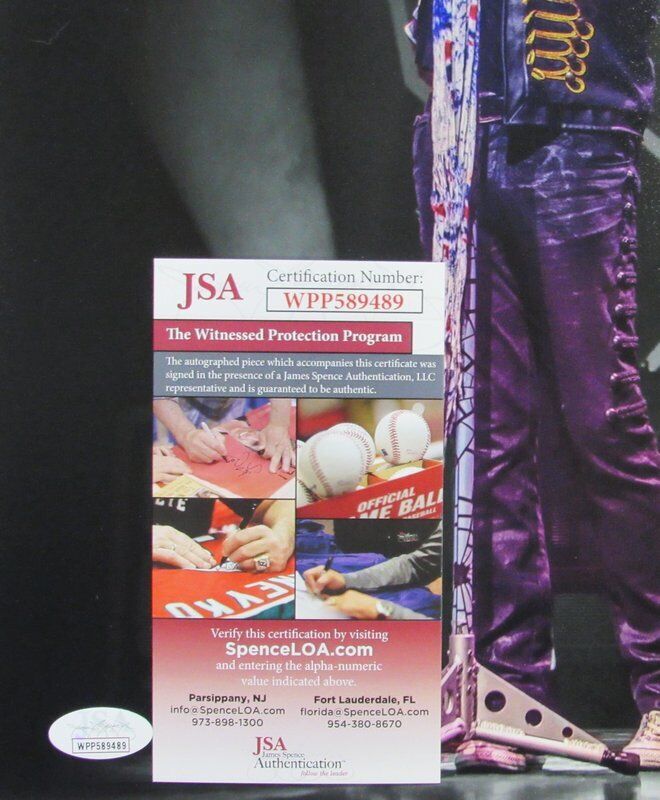 Joe Elliott Autographed 11x14 Photo Def Leppard JSA