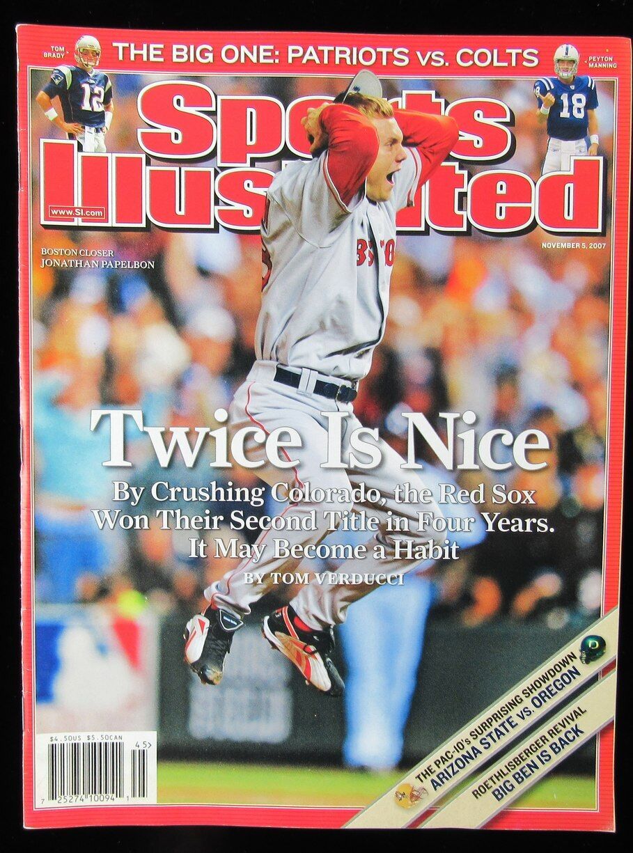 November 5, 2007 Jonathan Papelbon Sports Illustrated NO LABEL Newsstand Red Sox