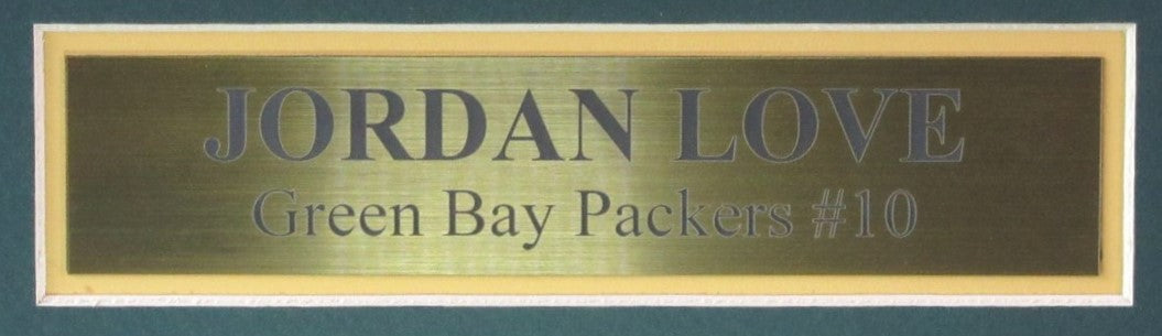 Jordan Love Signed/Autographed Packers Football Jersey Framed Beckett 192414