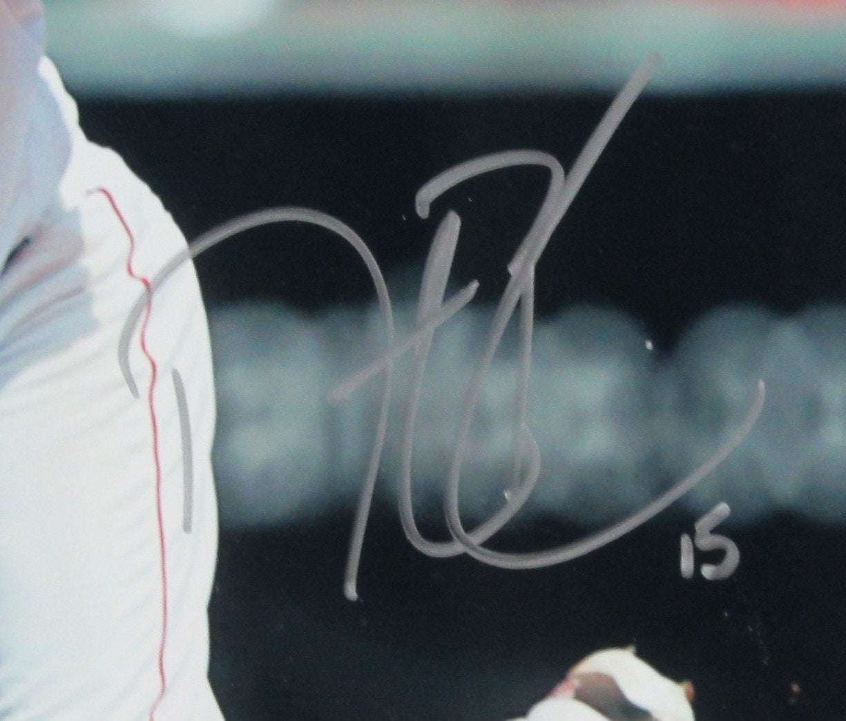 Dustin Pedroia Signed 8x10 Photo Boston Red Sox Framed Beckett 187204