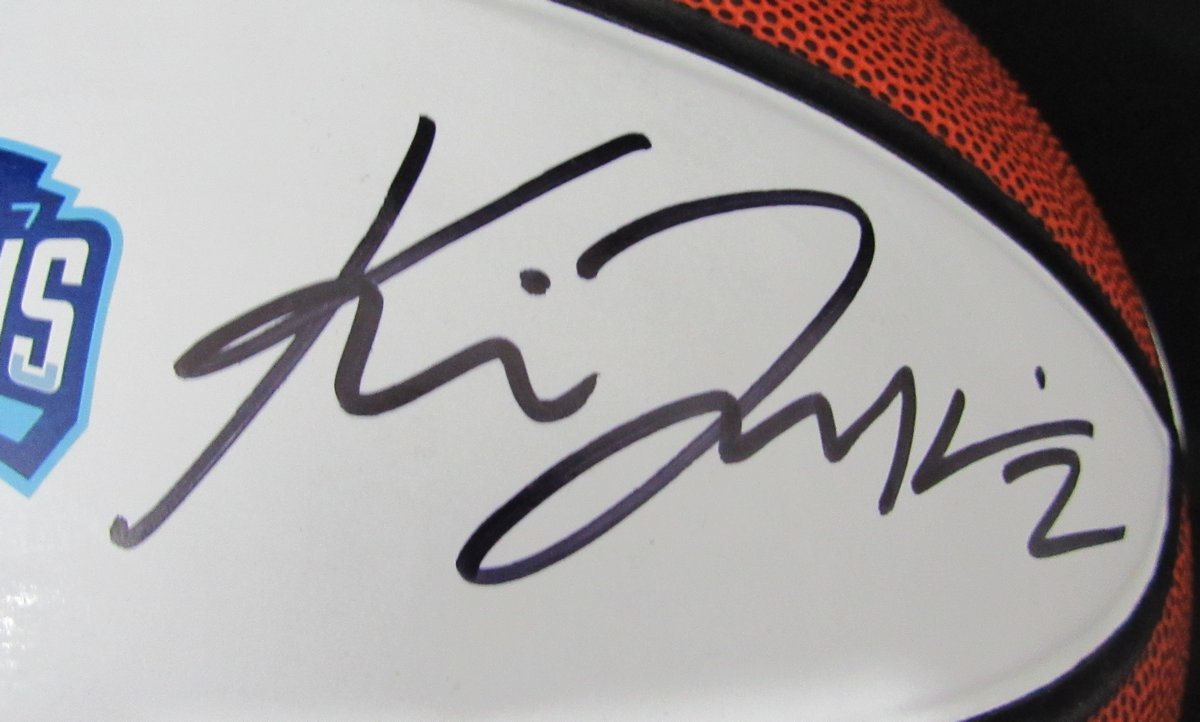 Kris Jenkins/Josh Hart 2016 Champs Villanova Signed Basketball JSA 135574