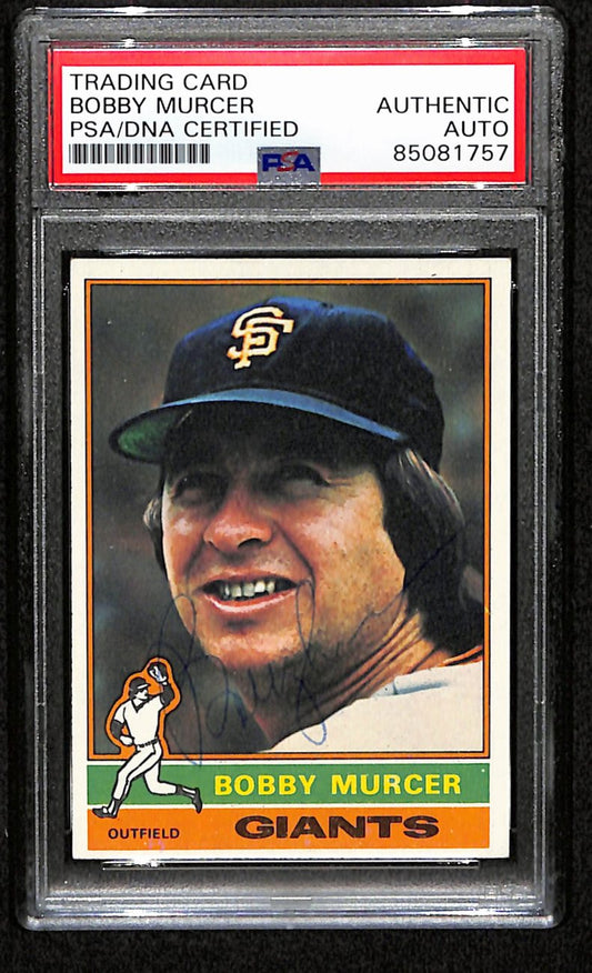 Bobby Murcer Signed 1976 Topps Card #470 San Francisco Giants PSA/DNA 184478