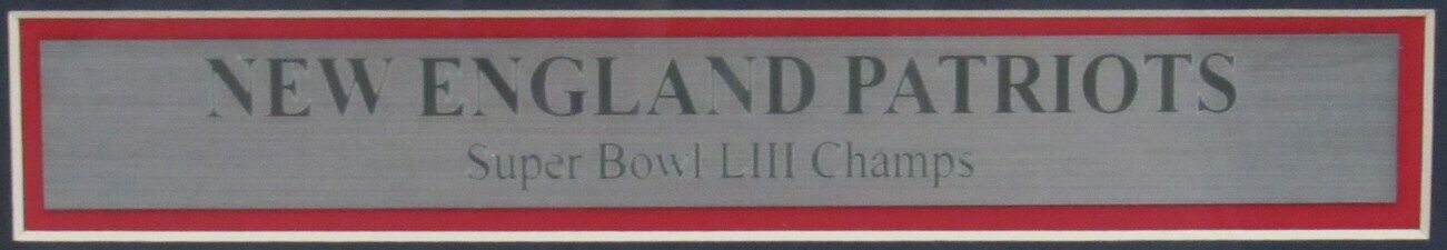 Patriots 2019 Super Bowl LIII Champs The Boston Globe Newspaper Framed 157915