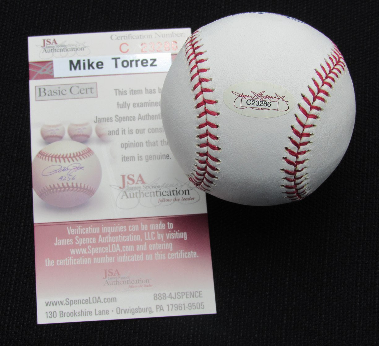 Mike Torrez Signed/Auto Yankees 100th OML Baseball JSA 186904